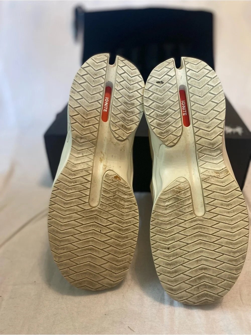 Fenty X Puma Wmns Trainer High Whisper White Leather Rare Size 10 w/box & Bag